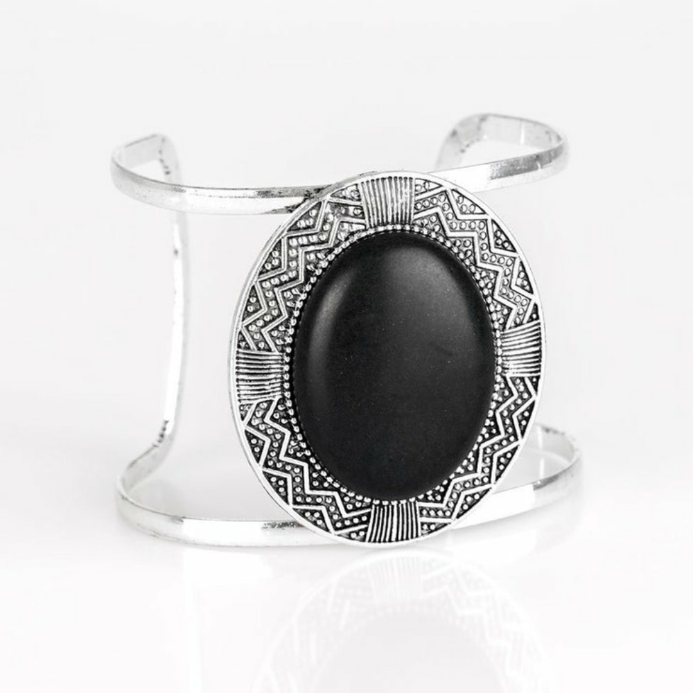 New Lasting Landmark - Black Cuff Bracelet - Picture 2 of 2